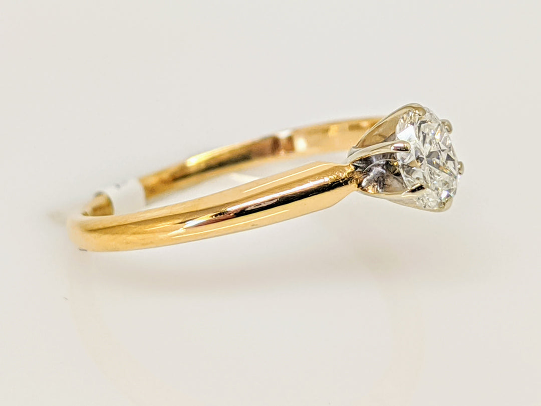 14K .24 CARAT TOTAL VS H DIAMOND OVAL SOLITAIRE ESTATE RING 1.5 GRAMS