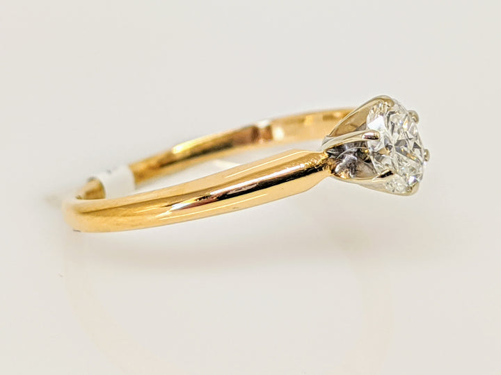 14K .24 CARAT TOTAL VS H DIAMOND OVAL SOLITAIRE ESTATE RING 1.5 GRAMS