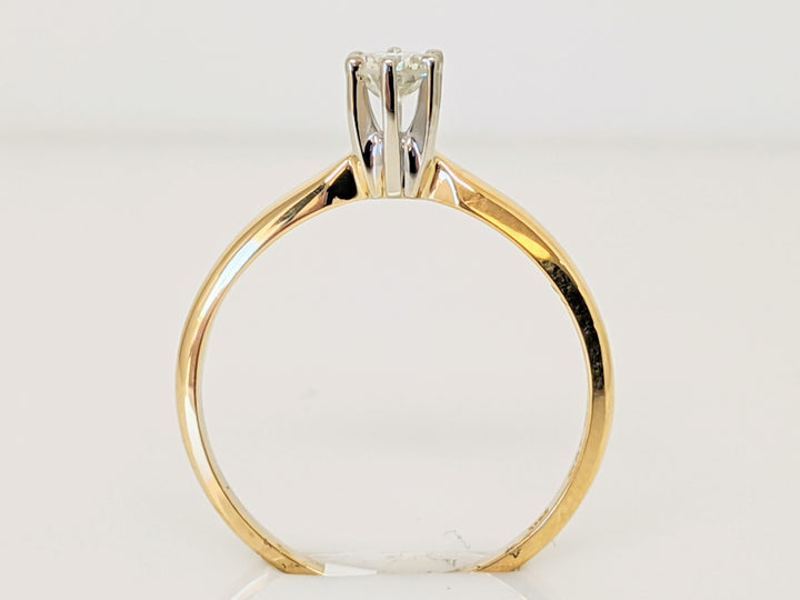 14K .26 CARAT TOTAL I1 I DIAMOND ROUND SOLITAIRE ESTATE RING 1.7 GRAMS