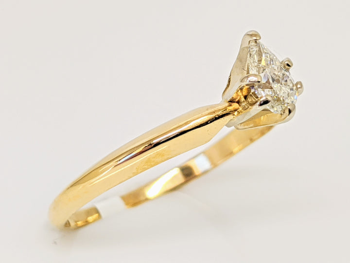 14K .22 CARAT TOTAL SI I DIAMOND PEAR SOLITAIRE ESTATE RING 1.7 GRAMS