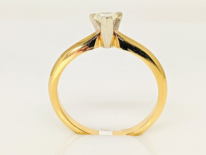 14K .22 CARAT TOTAL SI M DIAMOND HEART SOLITAIRE ESTATE RING 2.3 GRAMS