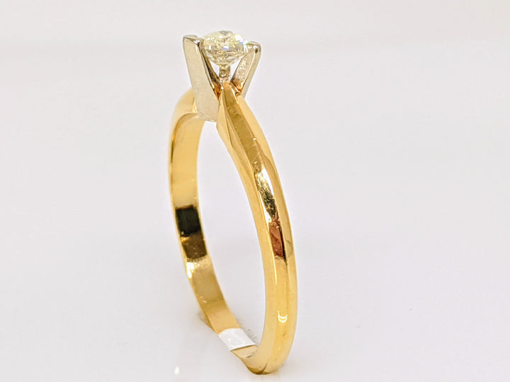 14K .22 CARAT TOTAL SI M DIAMOND HEART SOLITAIRE ESTATE RING 2.3 GRAMS