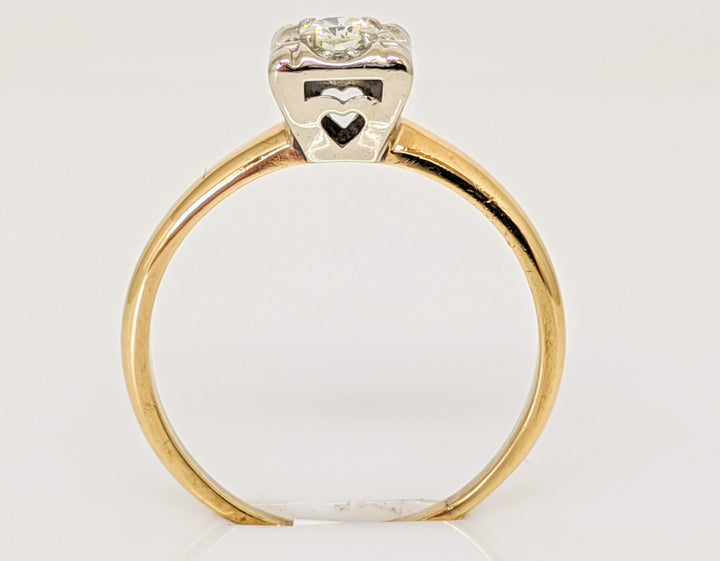 14K .17 CARAT TOTAL WEIGHT VS2 I DIAMOND ROUND (7) BOXHEAD ESTATE RING 2.2 GRAMS