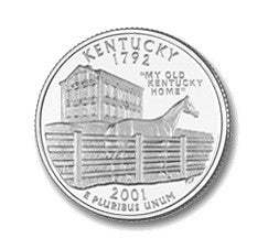 Kentucky State Quarter #15 (2001)- D uncirculated - us mint