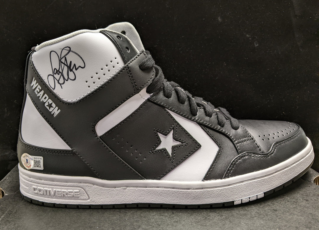 Larry Bird Autographed Converse Sneakers COA - Beckett