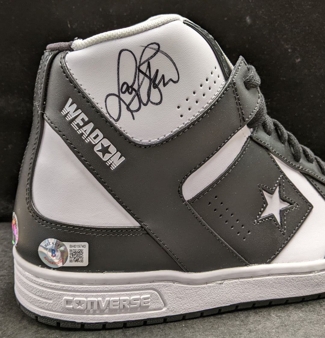Larry Bird Autographed Converse Sneakers COA - Beckett