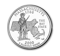 Massachusetts State Quarter #6 (2000)- P uncirculated - us mint