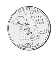 Michigan State Quarter #26 (2004)- D uncirculated - us mint