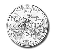 Mississippi State Quarter #20 (2002)- D uncirculated - us mint
