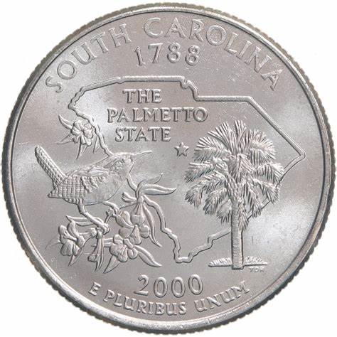 South Carolina State Quarter 8 2000 P uncirculated us mint