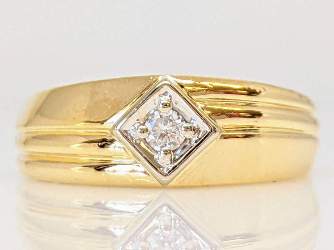 14K .05 CARAT TOTAL SI H ROUND DIAMOND ESTATE BAND 3.9 GRAMS