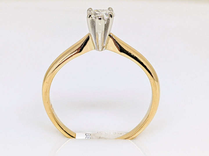 14K .25 CARAT TOTAL SI2 H DIAMOND HEART SOLITAIRE ESTATE RING 1.8 GRAMS