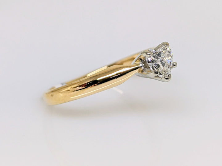 14K .25 CARAT TOTAL SI2 H DIAMOND HEART SOLITAIRE ESTATE RING 1.8 GRAMS