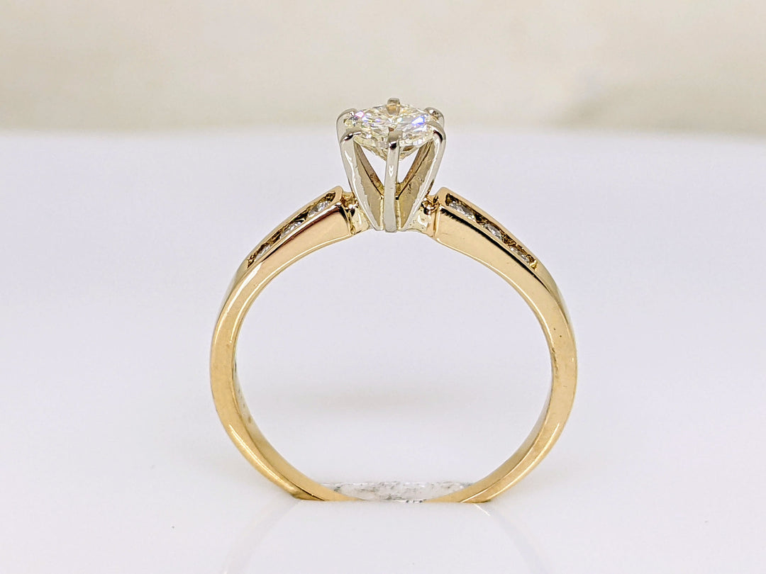14k .62 CARAT TOTAL WEIGHT VS1 M DIAMOND ROUND (7) ESTATE RING 2.1 GRAMS