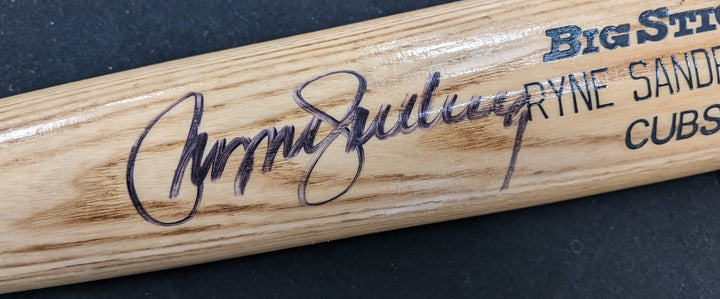 Ryne Sanberg Autographed Bat COA- Beckett