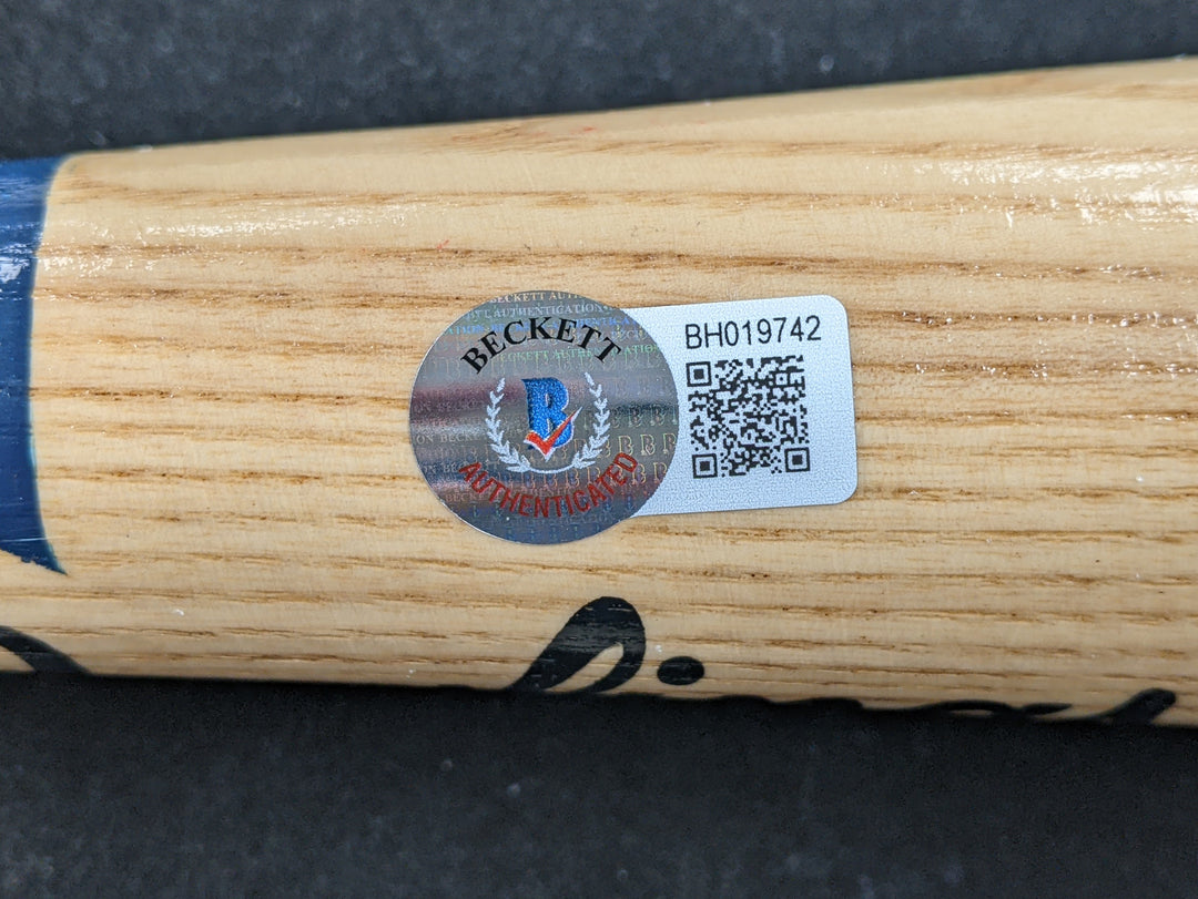 Ryne Sanberg Autographed Bat COA- Beckett