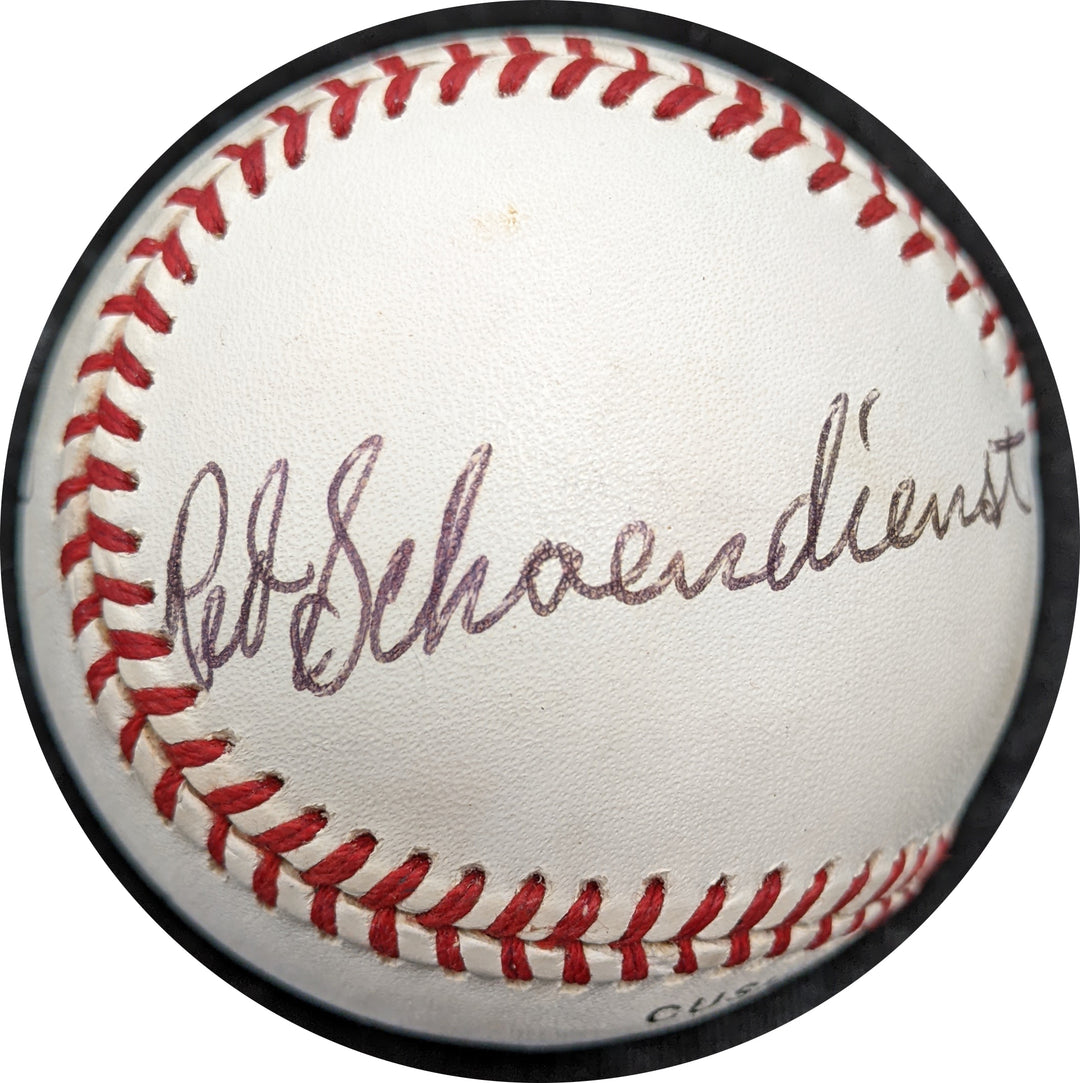 Red Schoendienst Autographed Baseball COA- Beckett