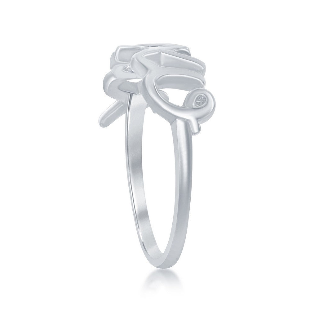 Sterling Silver XOXO Ring