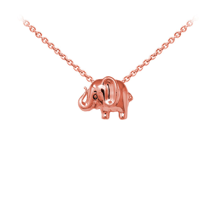 Elephant Sterling Silver Dainty Necklace