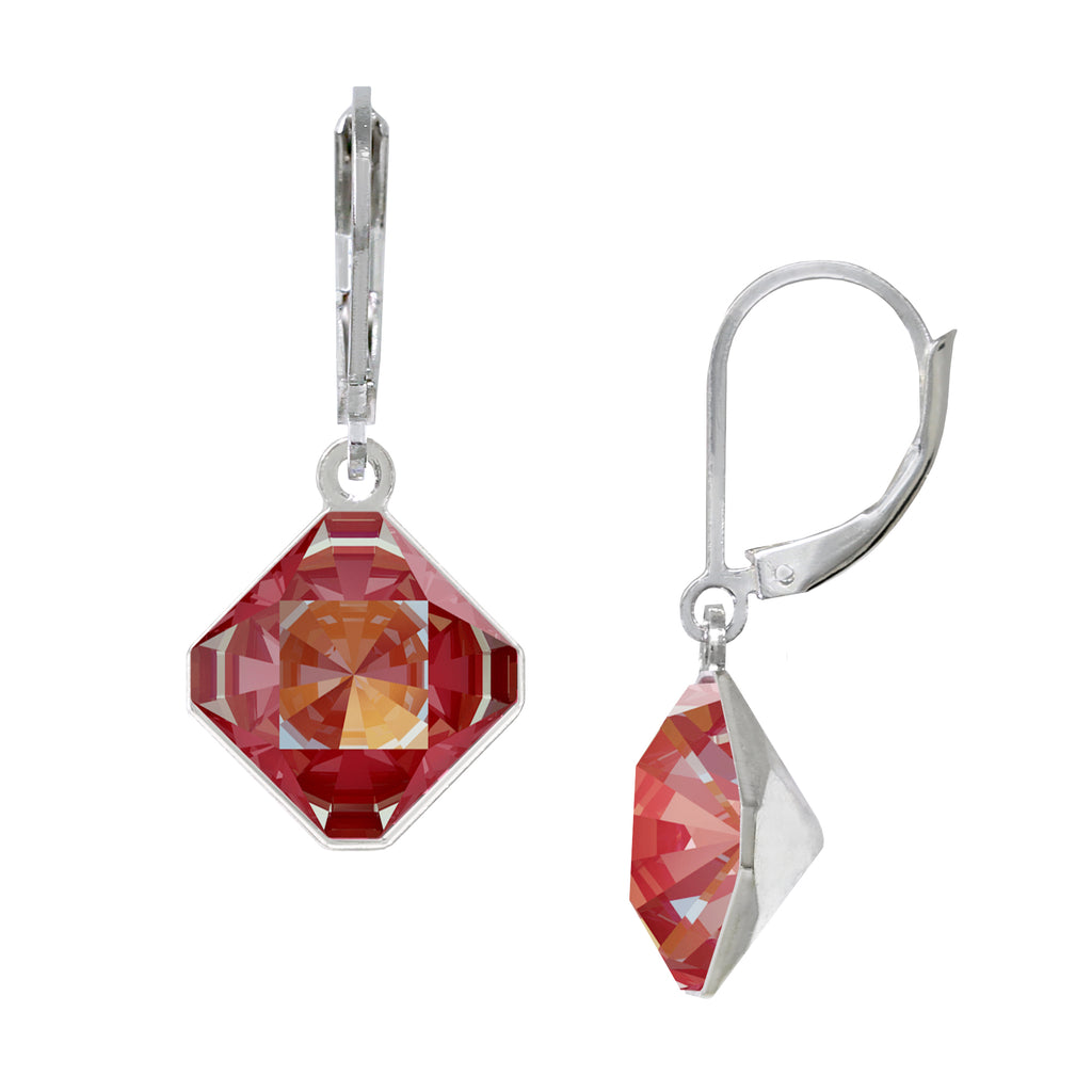 July 10mm Diamond-Shape Leverback Earrings