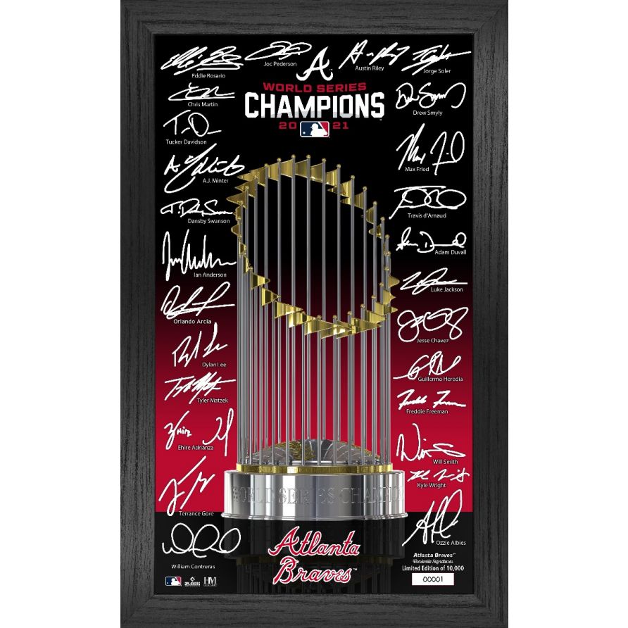 Atlanta Braves 2021 World Series Champions Signature Trophy