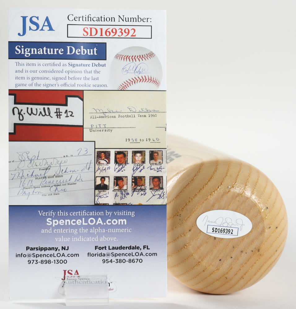 Wander Franco Signed Rawlings Pro Baseball Bat (JSA)