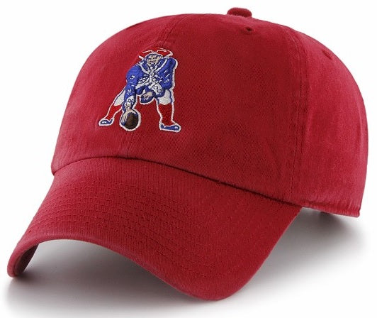 New England Patriots Hat Fitted Red Cleanup Throwback *Specify