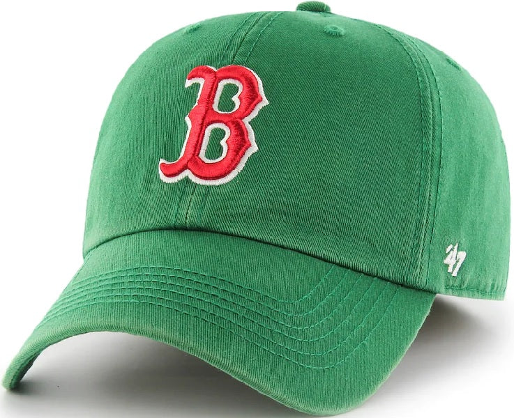 47 MLB Boston Red Sox St. Patty's Clean Up Adjustable Cap (Green)