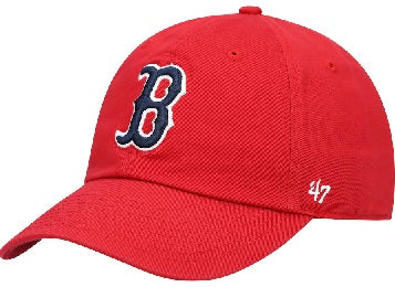 Boston Red Sox Hat Adjustable Red with Blue B