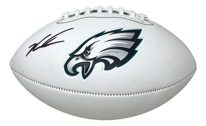 Jalen Carter Signed Eagles Logo Football (Beckett COA)