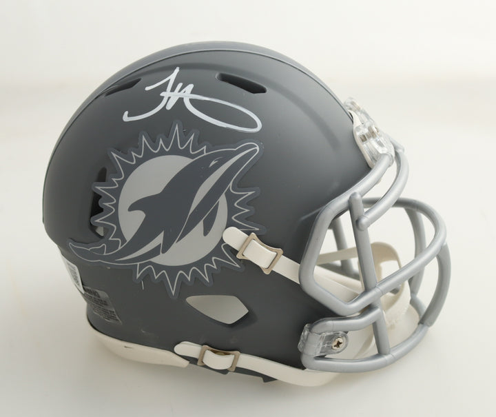 Tyreek Hill Signed Dolphins Slate Alternate Speed Mini Helmet (Beckett)
