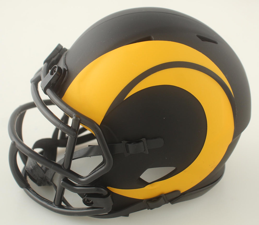 Braden Fiske Signed Rams Eclipse Alternate Speed Mini Helmet (JSA COA)