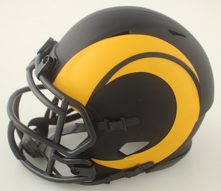 Braden Fiske Signed Rams Eclipse Alternate Speed Mini Helmet (JSA COA)