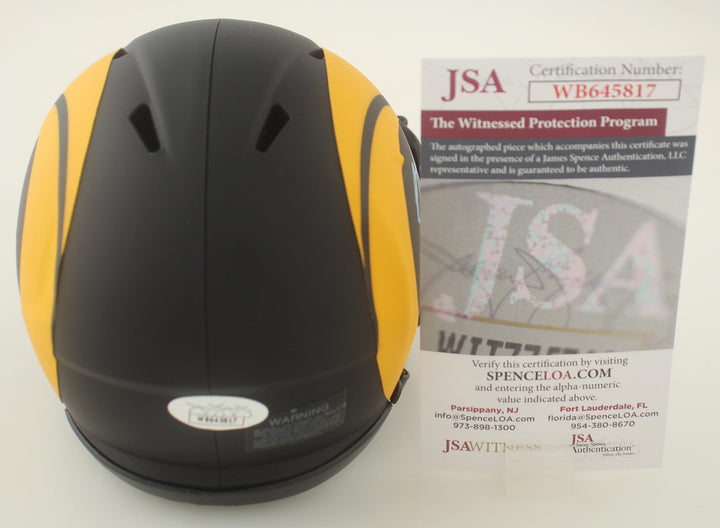 Braden Fiske Signed Rams Eclipse Alternate Speed Mini Helmet (JSA COA)