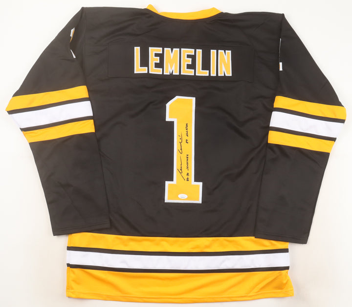 Reggie Lemelin Signed Jersey Inscribed "89-90 Jennings" & "89 All Star" (JSA COA)
