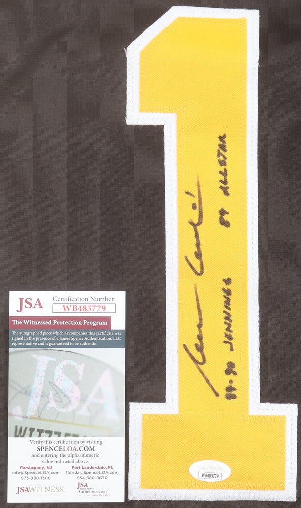 Reggie Lemelin Signed Jersey Inscribed "89-90 Jennings" & "89 All Star" (JSA COA)