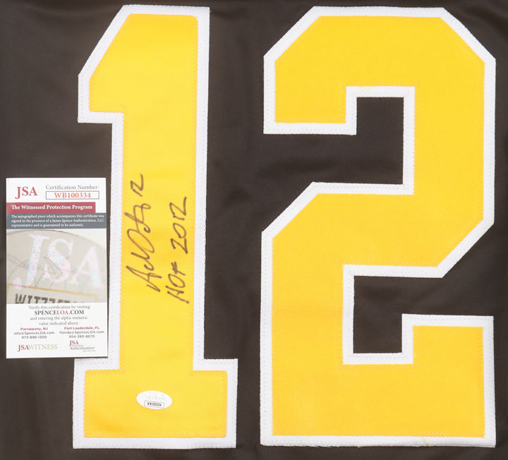 Adam Oates Signed Jersey Inscribed "HOF 12" (JSA COA)