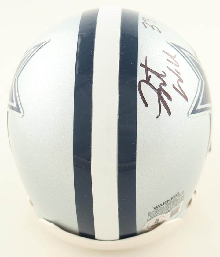 Javonte Williams Signed Cowboys Mini Helmet (Beckett COA)