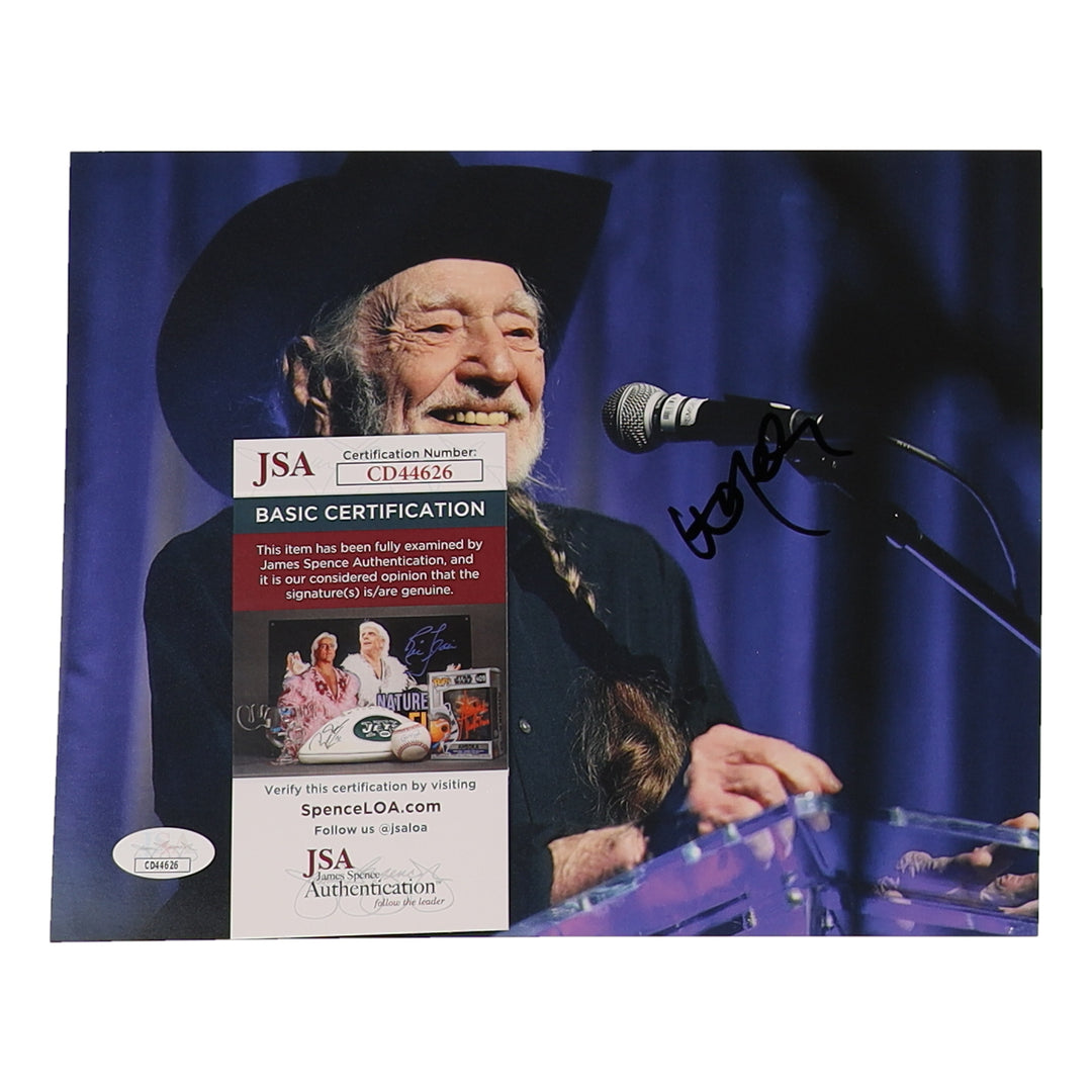 Willie Nelson Signed 8x10 Framed Photo (JSA)