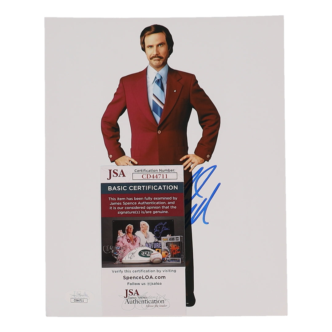 Will Ferrell Signed "Anchorman: The Legend of Ron Burgundy" 8x10 Framed Photo (JSA)