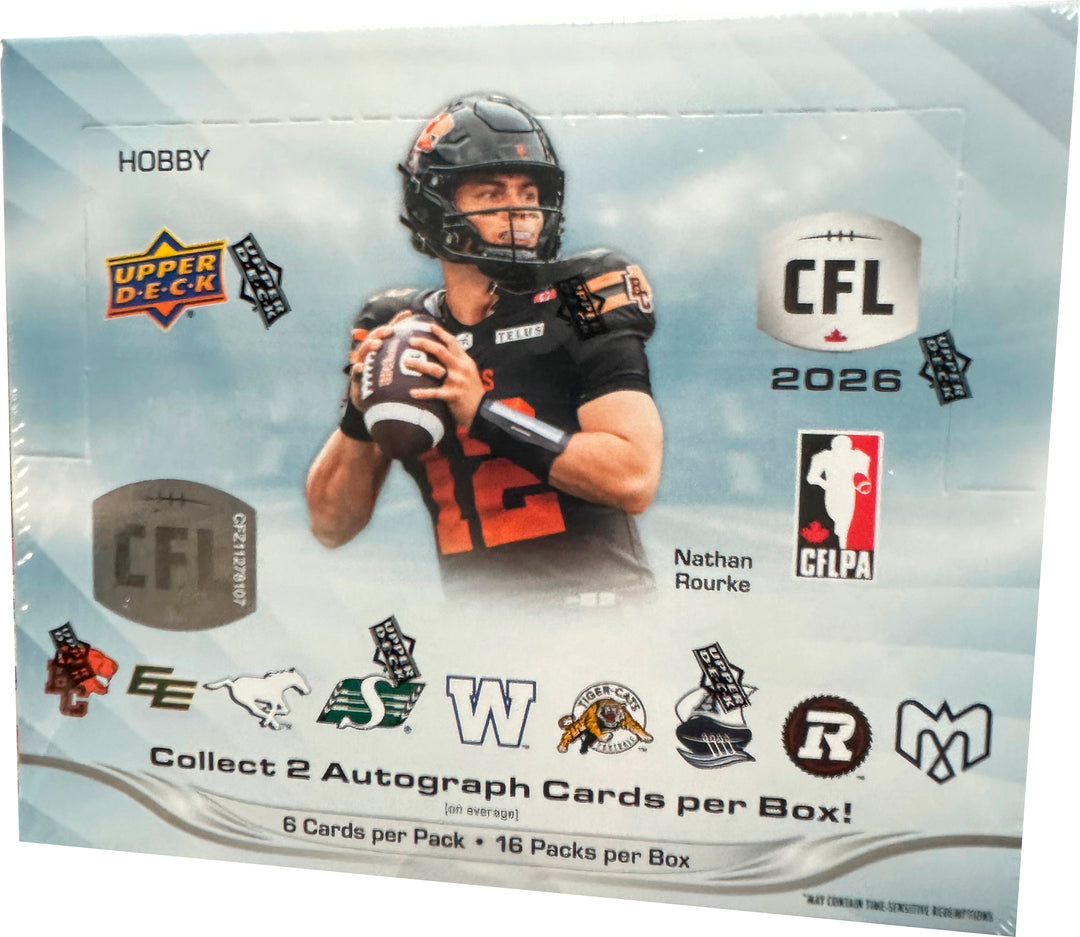 2026 Upper Deck CFL Canadian Football League Hobby Box