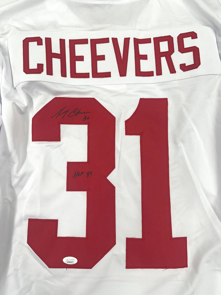 Gerry Cheevers Signed Jersey COA- JSA