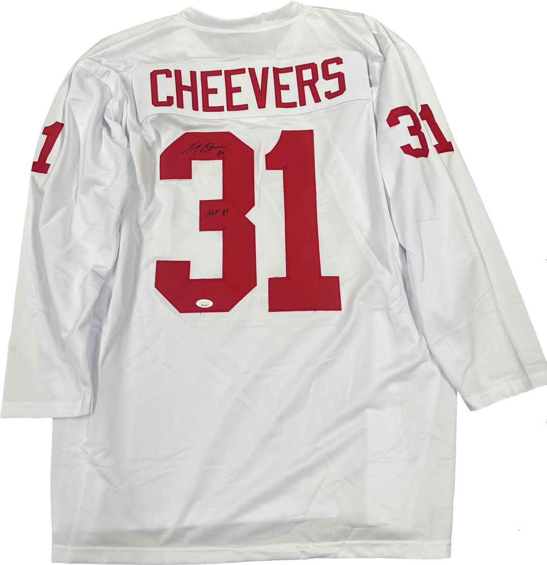 Gerry Cheevers Signed Jersey COA- JSA