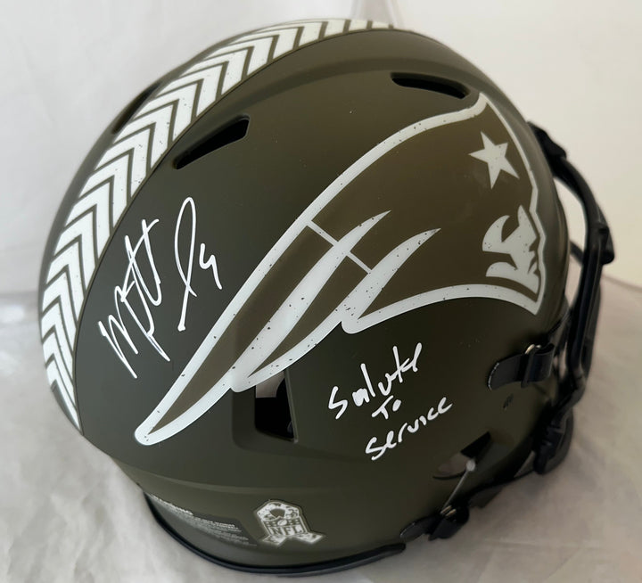 Matthew Judon Authentic Autographed Helmet - JSA COA