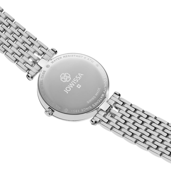 FACET STRASS, Brilliant-Cut, Swiss Quartz Watch, 15mm Band - MOP Dial