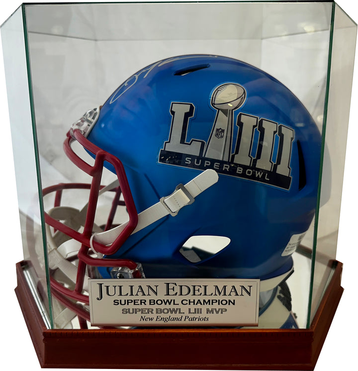 Julian Edelman Autographed Replica Helmet - JSA COA