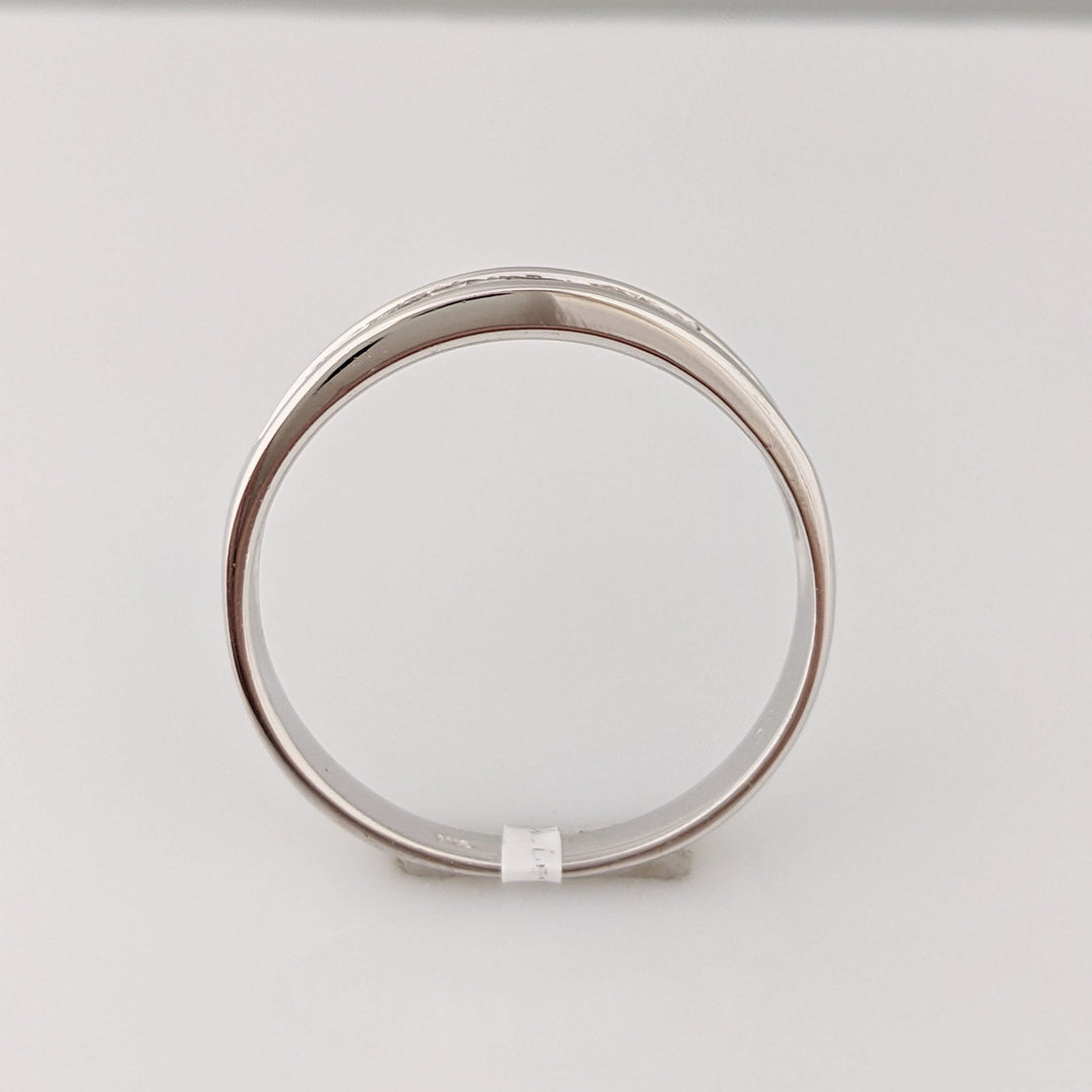 14K WHITE .96 CARAT TOTAL WEIGHT VS1 F DIAMOND BAGUETTE (16) CHANNEL SET ESTATE BAND 3.7 GRAMS