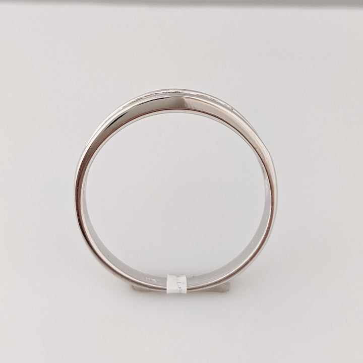 14K WHITE .96 CARAT TOTAL WEIGHT VS1 F DIAMOND BAGUETTE (16) CHANNEL SET ESTATE BAND 3.7 GRAMS