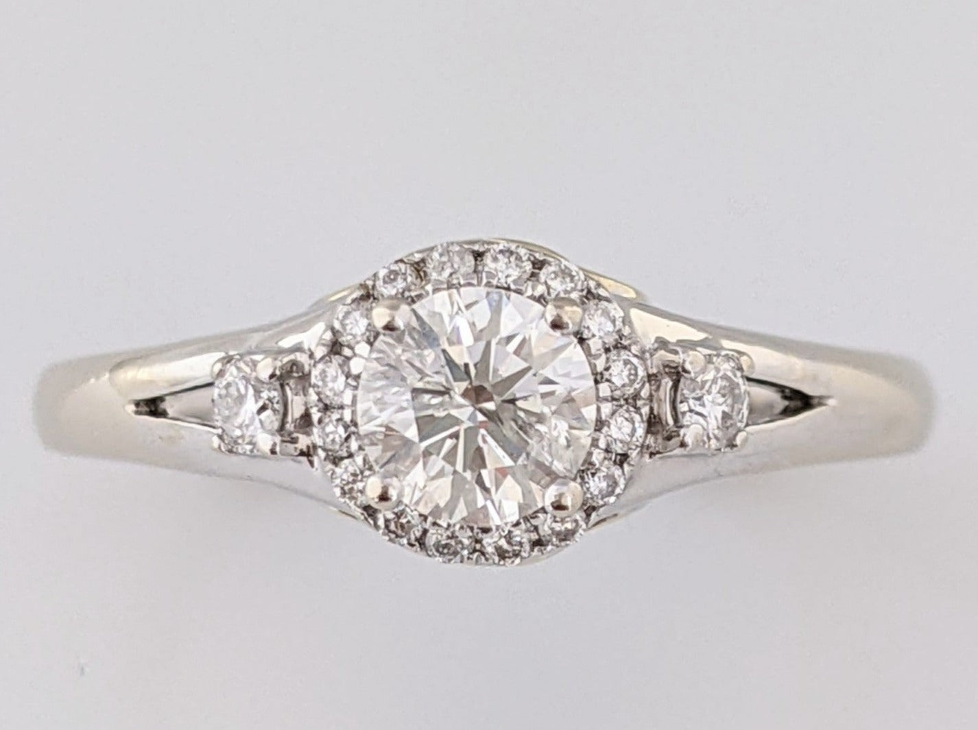 14KT Gold .50 Carat Canadian Diamond Fire of the North Solitaire Engagement  Ring RIN-LCA-3056