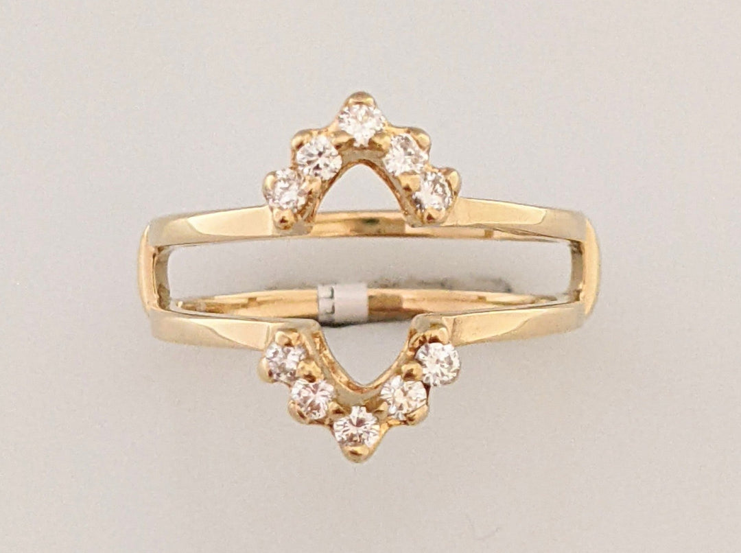 14K .30 CARAT TOTAL WEIGHT I1 H DIAMOND ROUND (10) ESTATE WRAP 3.5 GRAMS